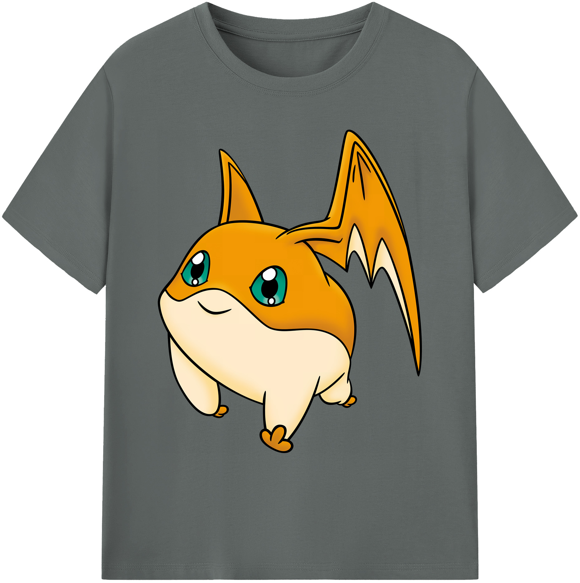 （画像用） Digimon デジタルモンスター/デジモン 綿100％ メンズ半袖Tシャツ｜肌触りやわらか＆通気性